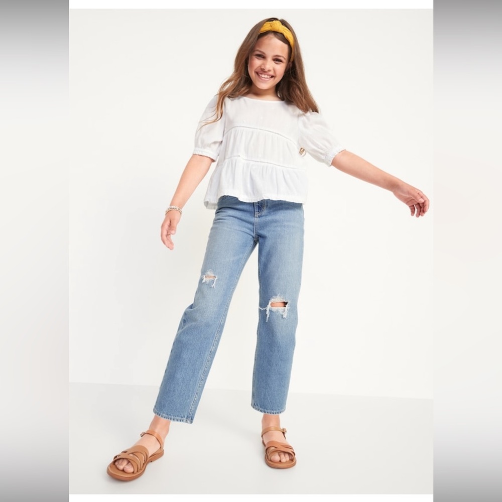 NWT Old Navy Slouchy Jeans Size 16 Plus Girls or 8 Women’s